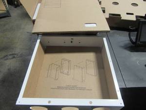 lot 51 image: New Metal Cabinet 14x14x4 deep -White
