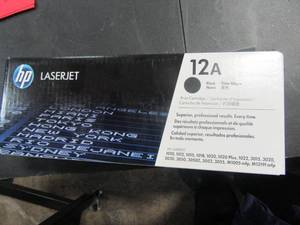 lot 63 image: New HP LaserJet 12A black toner cartrage Q2612A