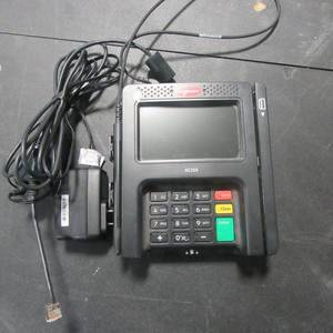lot 99 image: Imgenico iSC250 Credit Card Machince wChip Reader, and cablespower