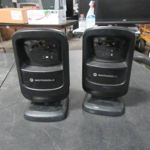 lot 100 image: Pair of Two Motorola Bar Code Scanners