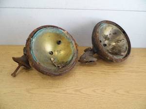 lot 67 image: Pair of Antique Headlights