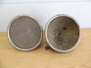 lot 69 image: Pair of Antique Headlights