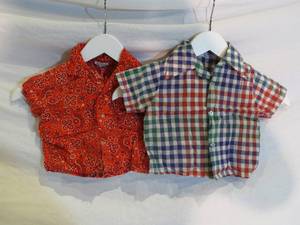 lot 35 image: 2 VINTAGE Short Sleeves Toddler Shirts