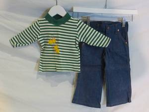 lot 36 image: VINTAGE Toddler Shirt & Wrangler Jeans