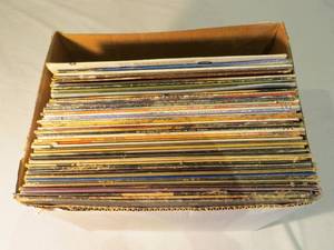 lot 41 image: Box of 50 Miscellaneous Records