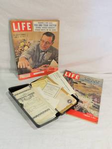 lot 61 image: 2 VINTAGE Life Magazines & Miscellaneous Ephemera