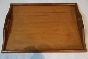 lot 71 image: 5 Teak Serving Trays