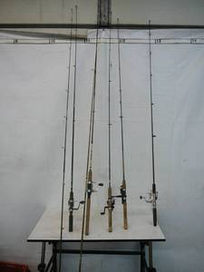 lot 43 image: Fishing Poles & Reels