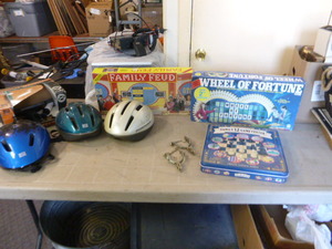 lot 88 image: Board Games and Bicycle Helmets