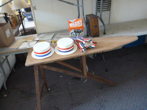 lot 92 image: Vintage Ironing Board and Memorabilia