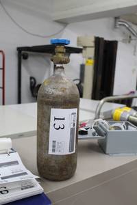 lot 13 image: Carbon Dioxide Tank with Valve - full.