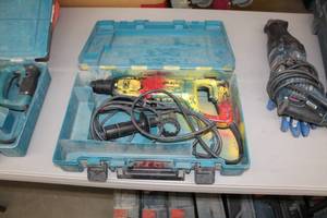 lot 63 image: Makita Hammer Drill HR2455, Case