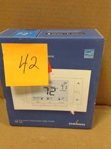 lot 42 image: Emerson Sensi Wi-Fi Thermostat for Smart Homeopen box in like new condition