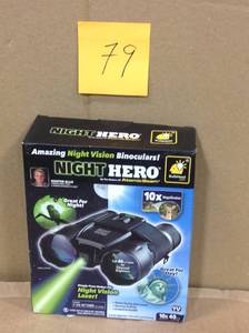 lot 79 image: Atomic Night Hero Magnifying Binoculars As Seen on TV in good condition