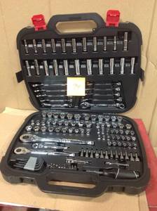 lot 94 image: Husky Mechanics Tool Set (134-Piece)open box in like new condition