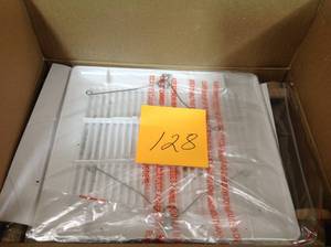 lot 128 image: Hampton Bay 80 CFM Ceiling Bathroom Exhaust Fanopen box in like new condition