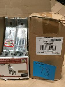 Crown Bolt Galvanized By-Pass Box Rail Splice Bracket not used