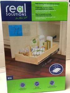 Knape & Vogt WMUB-14-4-R-ASP Soft-Close Wood Drawer Box Pull-Out Cabinet Organizer new