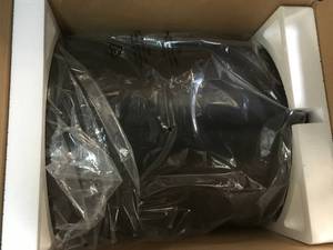 Architectural Mailboxes Centennial Extra Large Capacity Post Mount Parcel Mailbox in Black with Premium Silver Handle and Flag in like new condition