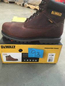 DEWALT Mens Axle Waterproof 6 Inch Work Boots - Steel Toe - Walnut Pitstop Size 11.5W not used