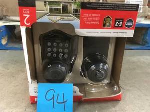 Honeywell Oil Rubbed Bronze Keypad Electronic Knob Entry Door Lock in like new condition