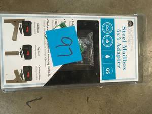 Architectural Mailboxes 4 in. x 4 in. Post Adapter in Black with 3 Mailbox Mounting Options in like new condition