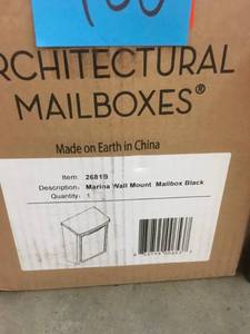 Architectural Mailboxes Marina Black Wall Mount Mailbox in like new condition