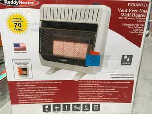 Sure Heat IRH26NLTD Dual Fuel Has 5 Ceramic Plaque IR Wall or OPEN BOX