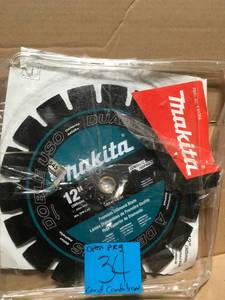 Makita 12 in. Premium Segmented Dual Purpose Diamond Blade OPEN PKG in good condition