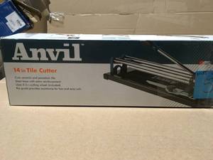 ANVIL 14 in. Ceramic and Porcelain Tile Cutter not used