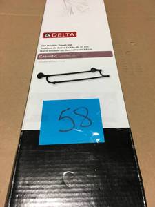 Cassidy 24 in. Double Towel Bar in Venetian Bronze not used