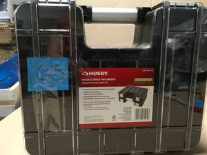 Husky 15 in. x 13 in. Black Pro Double Sided Small Parts Organizer with Bins in good condition