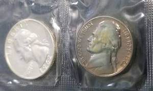 lot 02 image: 1962 US PROOF SET 90% SILVER HALF QUARTER DIME