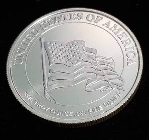lot 56 image: 1 TROY OZ. .999 FINE SILVER 2017 I WANT YOU 100TH ANNIVERSARY
