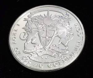 lot 58 image: 1 TROY OZ. .999 FINE SILVER 2015 PEGASUS FREE MARKET