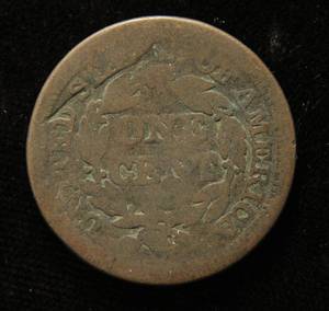 lot 10 image: 1846 US BRAIDED HAIR LARGE CENT