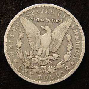 lot 57 image: 1891-O MORGAN SILVER DOLLAR