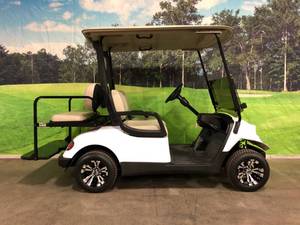 Street Ready 2013 White Havoc Elite Yamaha Four Passenger Golf Cart