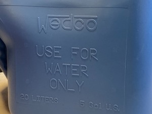 lot 46 image: Wedco 5-Gallon Drinking Water Conta...