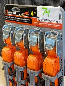 lot 74 image: New 4-Pack Of Keeper 10x300# Cam-B...