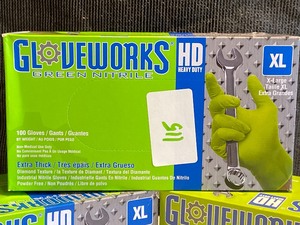 lot 115 image: (3) New Boxes Of GloveWorks Green N...