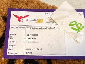 lot 150 image: (1) New Aspinwall 39cm x 59cm Welc...