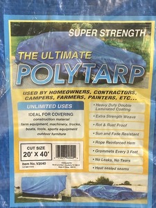 lot 127 image: (1) New PolyTarp Super-Strength 20...