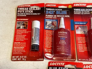 lot 189 image: Box Of Assorted New LocTite Product...