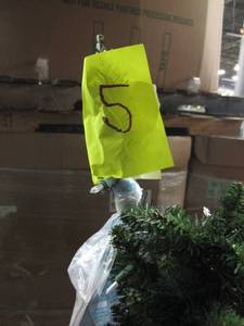 Artificial LED Tree in green, roughly 5.5 feet tall by Vickerman