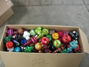 Large Box of Medium sized Fancy Ornaments from the Vickerman Group