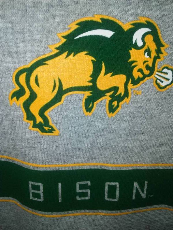 lot 100 image: 2 NEW NDSU  BISON  Mens Medium T - shirts