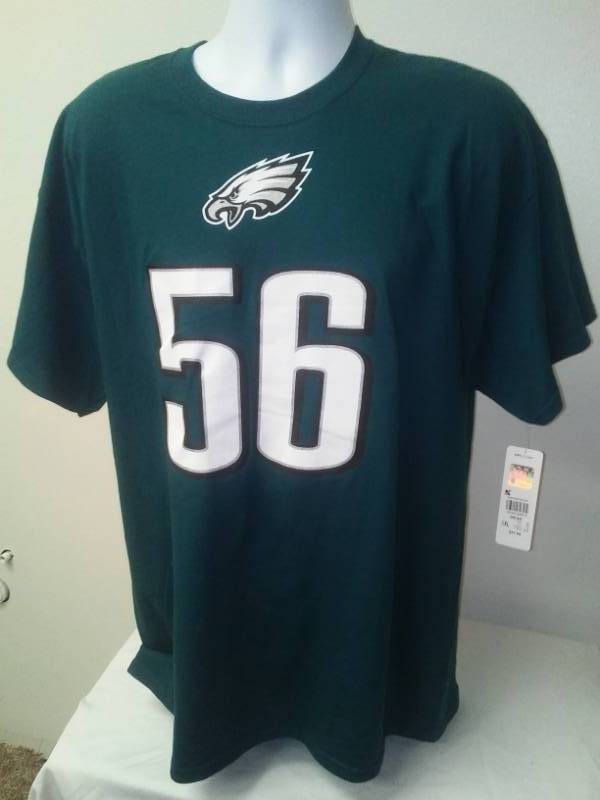 lot 102 image: NEW PHILADELPHIA EAGLES T - SHIRT LONG, MEN XL.