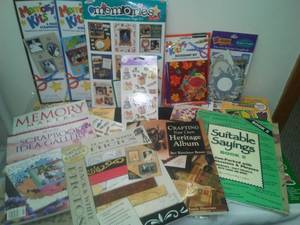 lot 60 image: Scrapbooking Supplies  books. New.
