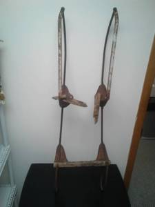 lot 106 image: Antique snow sled rails, unique design